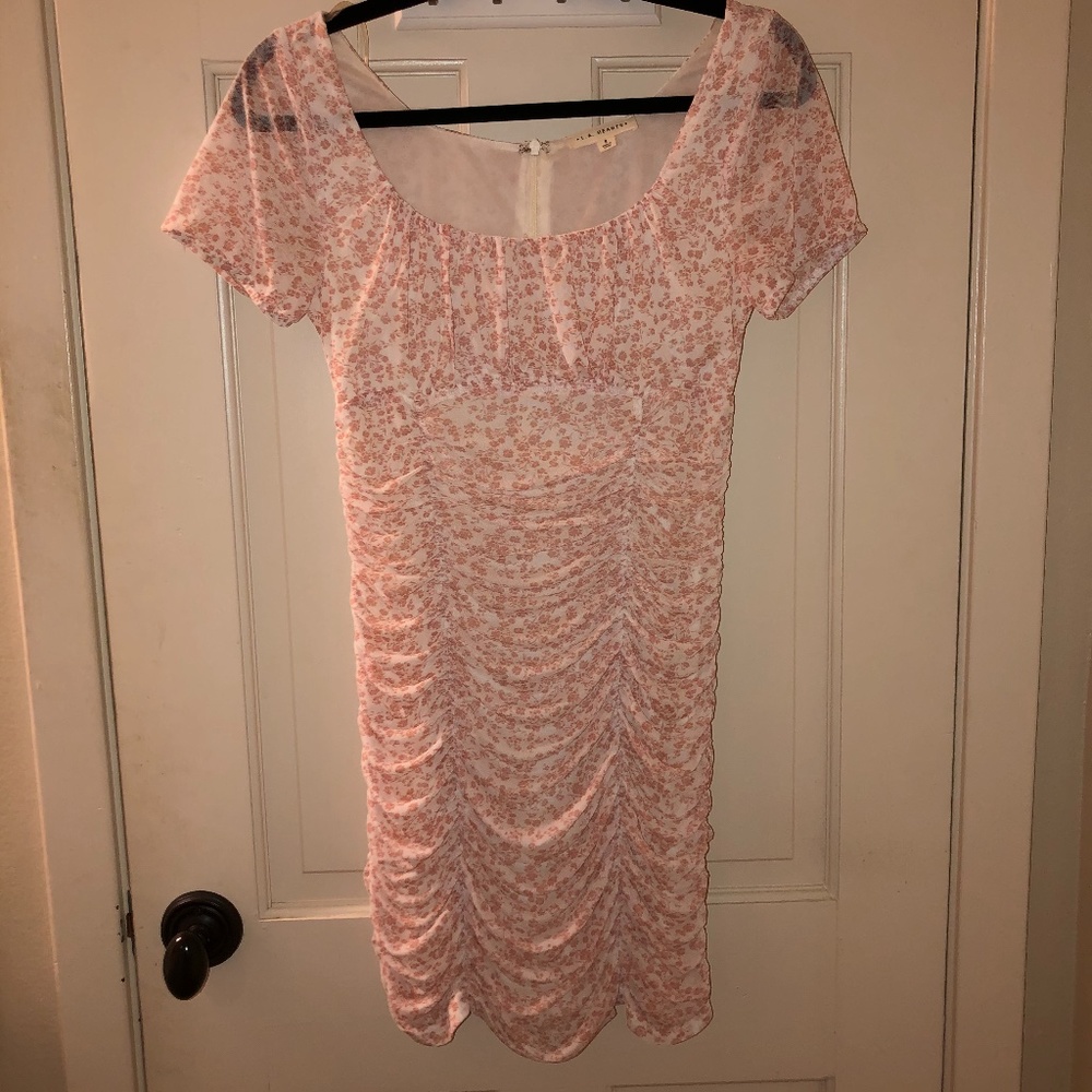 Pink & White Floral Dress